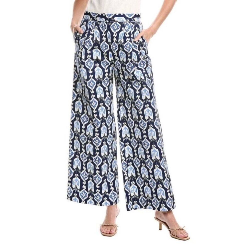 J.McLaughlin NWT Amal jeweled ikat high rise wide leg pant 2